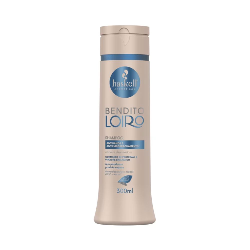 Haskell shampoo Bendito Loiro 300 ml para cabelos loiros