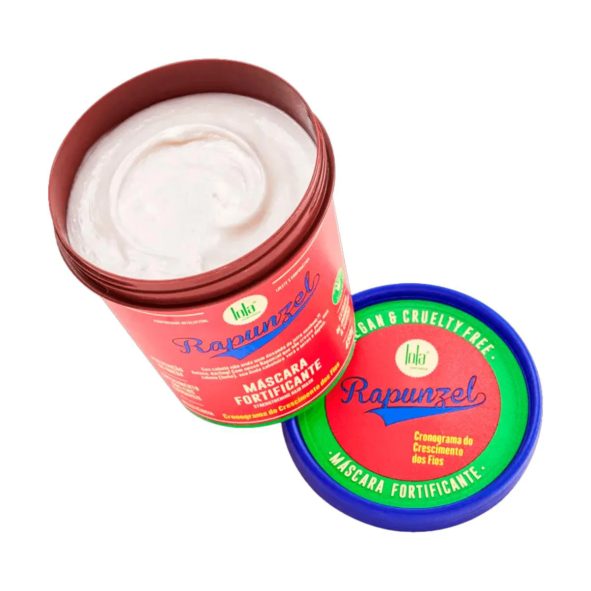 Lola Rapunzel máscara fortificante 450 g para crescimento capilar