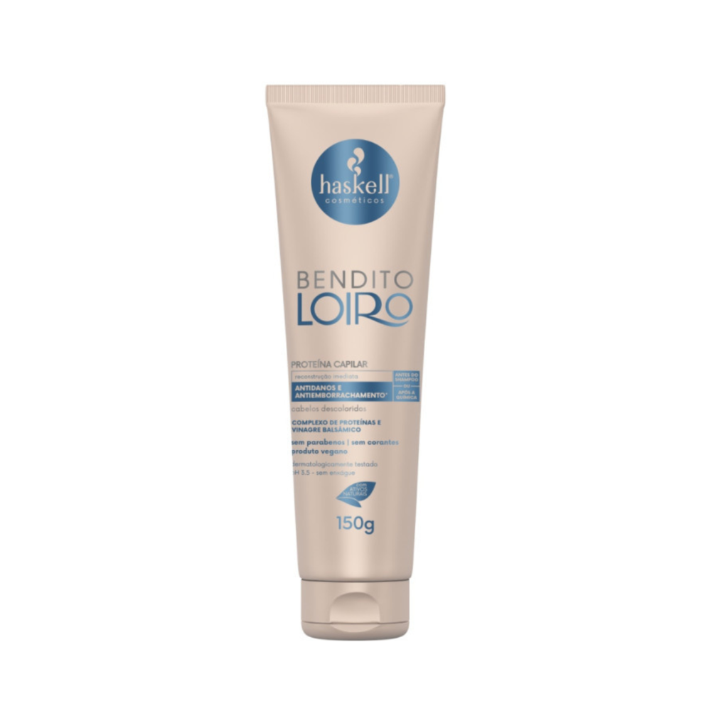 Haskell proteína Bendito Loiro 150 g para cabelos loiros