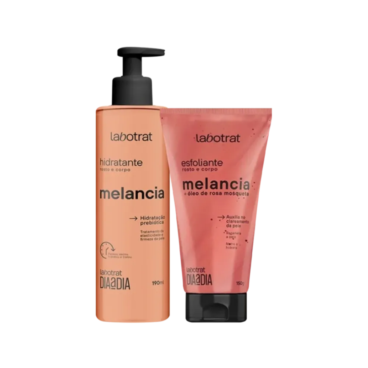 Labotrat pack Melancia com hidratante 190 ml e esfoliante 150 g para o corpo
