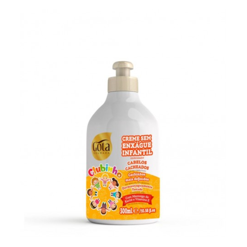 Gota Dourada Clubinho Cacheados Creme Pentear 300ml