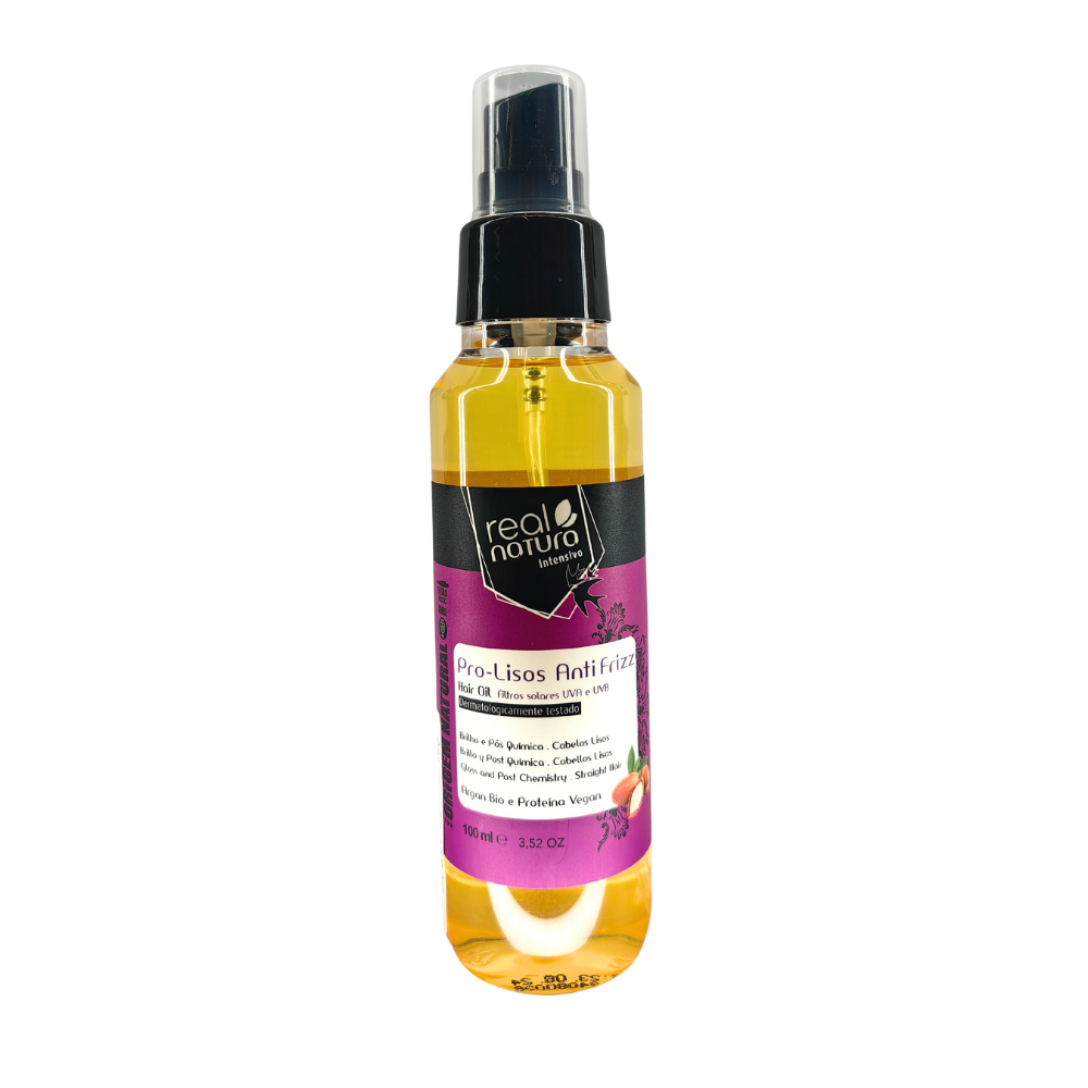Óleo Capilar Pro - Lisos Anti Frizz Argan 100ml - Real Natura
