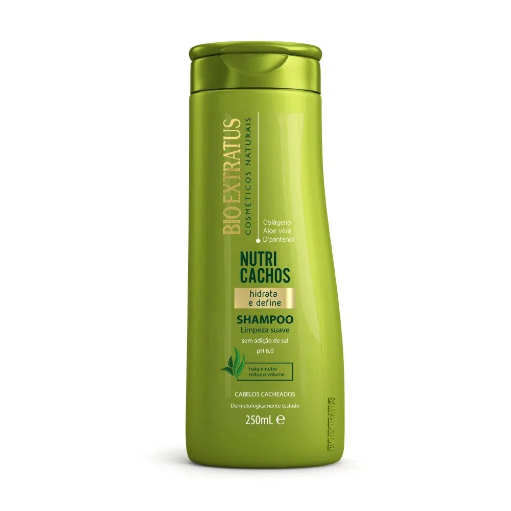 Bioextratus Nutri Cachos shampoo 250 ml para cabelos cacheados