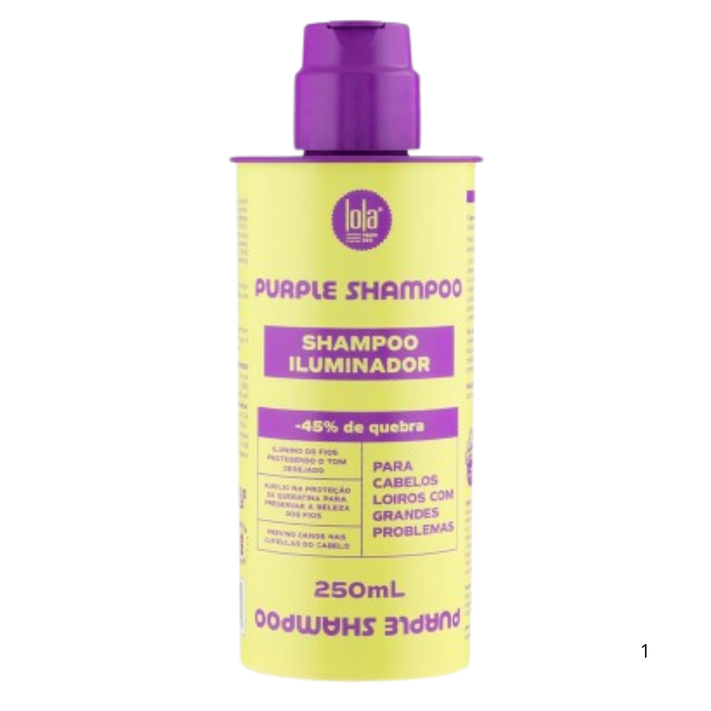 Lola Purple shampoo iluminador 250 ml para cabelos loiros