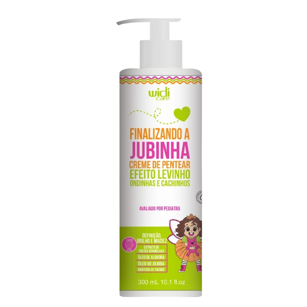 Creme de pentear Finalizando a Jubinha efeito leve-in 300 ml Widi Care para cabelos cacheados