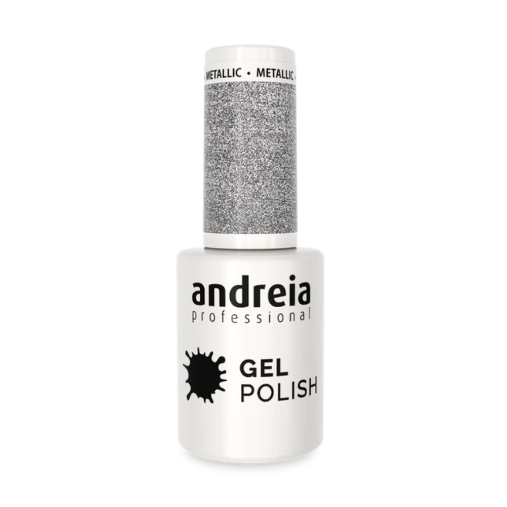 Verniz de gel Andreia 276 cinza e preto 10,5 ml para manicure em gel