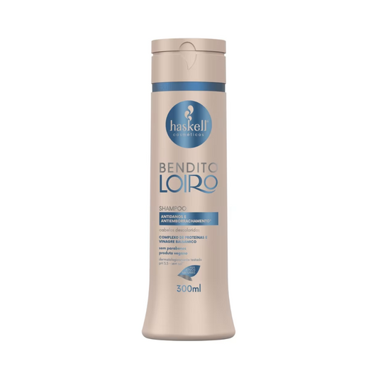 Haskell shampoo Bendito Loiro 300 ml para cabelos loiros