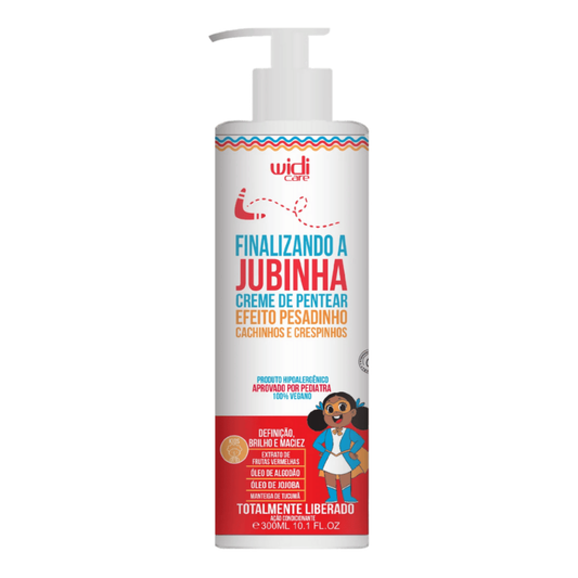 Creme de pentear Finalizando a Jubinha efeito pesadinho 300 ml Widi Care para cabelos cacheados