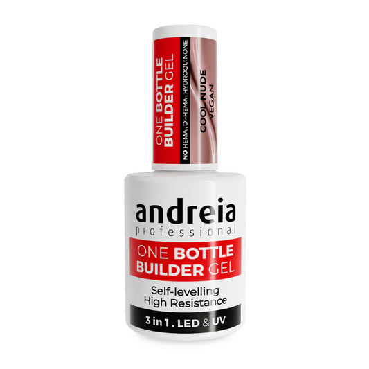 Builder gel em frasco One Bottle Cool Nude Andreia para unhas de gel
