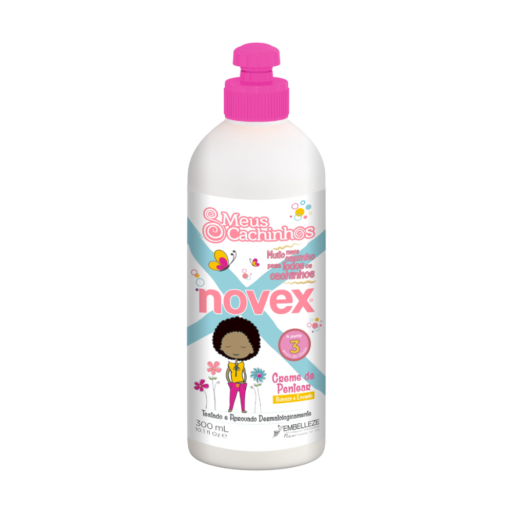 Novex Meus Cachinhos creme de pentear 300 ml para cabelo infantil cacheado