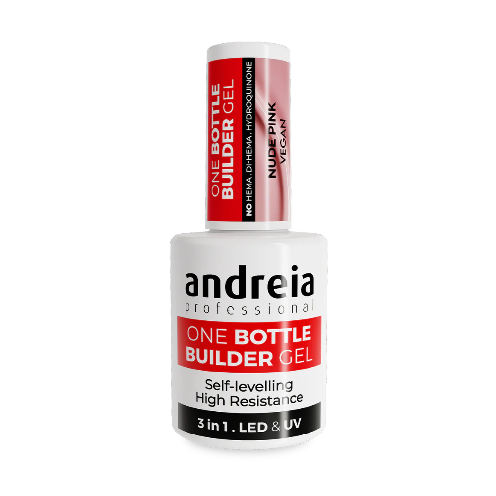Builder gel em frasco One Bottle Nude Pink Andreia para unhas de gel