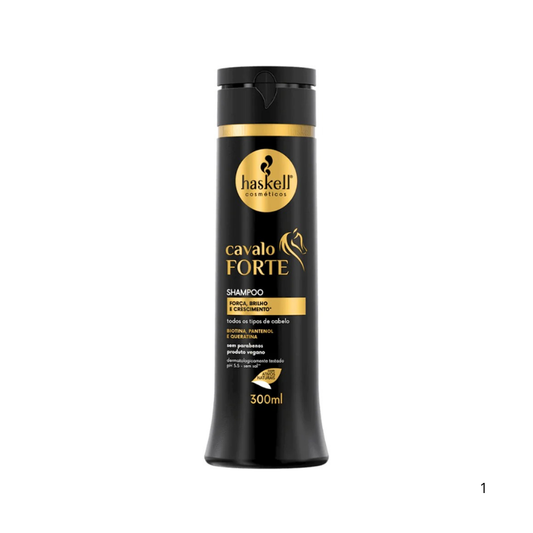 Haskell shampoo Cavalo Forte 300 ml para fortalecimento capilar