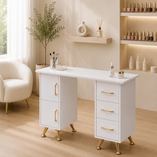 Mesa de manicure profissional para estúdio de unhas e salão de beleza