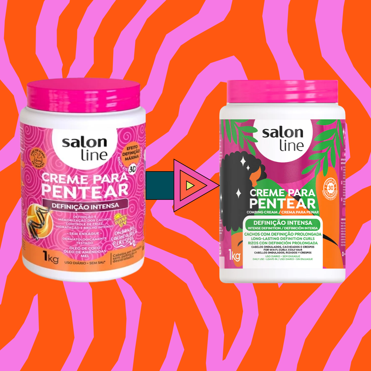 Salon Line Creme Para Pentear Definição Intensa 1Kg
