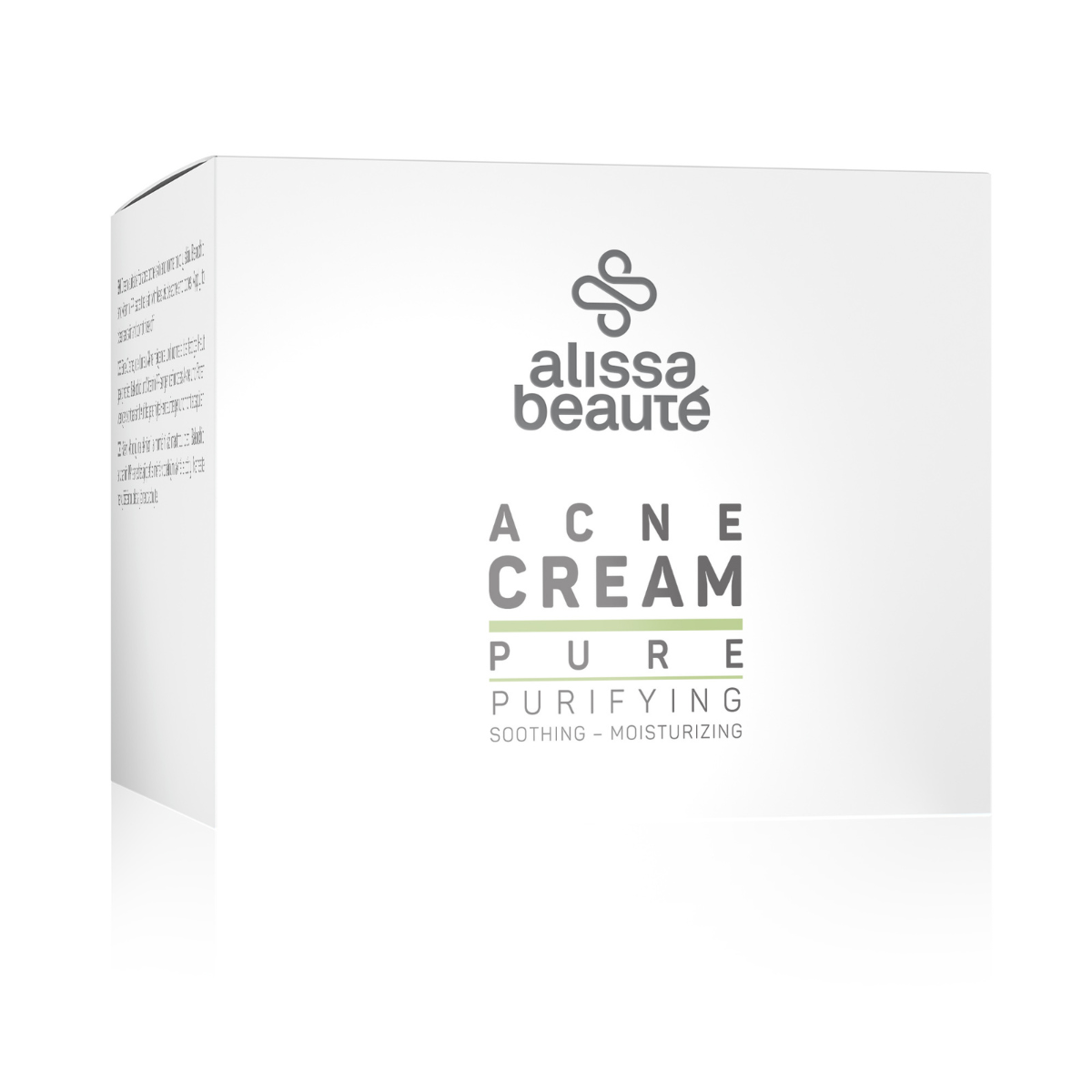 Creme facial anti-inflamatório para acne Pure 50 ml Alissa Beauté