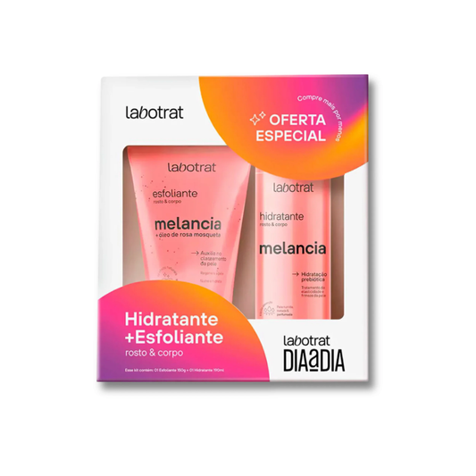 Labotrat pack Melancia com hidratante 190 ml e esfoliante 150 g para o corpo