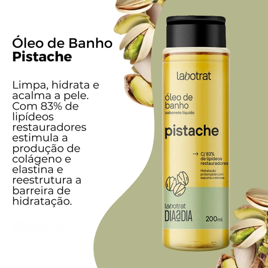 Labotrat sabonete óleo de banho Pistache Dia a Dia 200 ml para o corpo