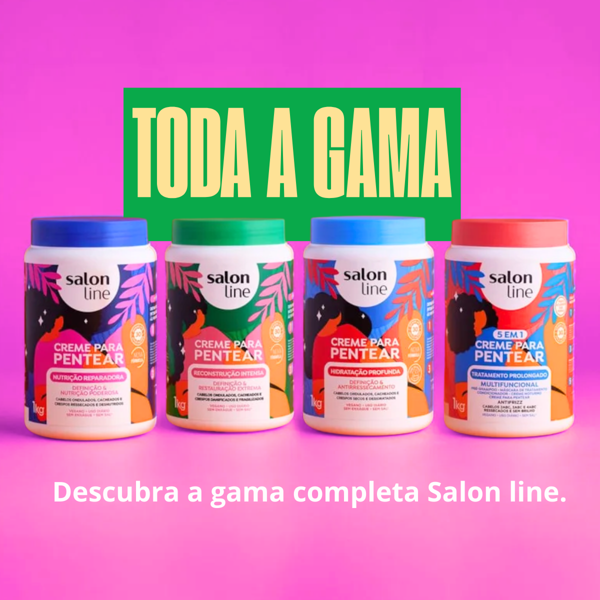 Salon Line Creme Para Pentear Definição Intensa 1Kg