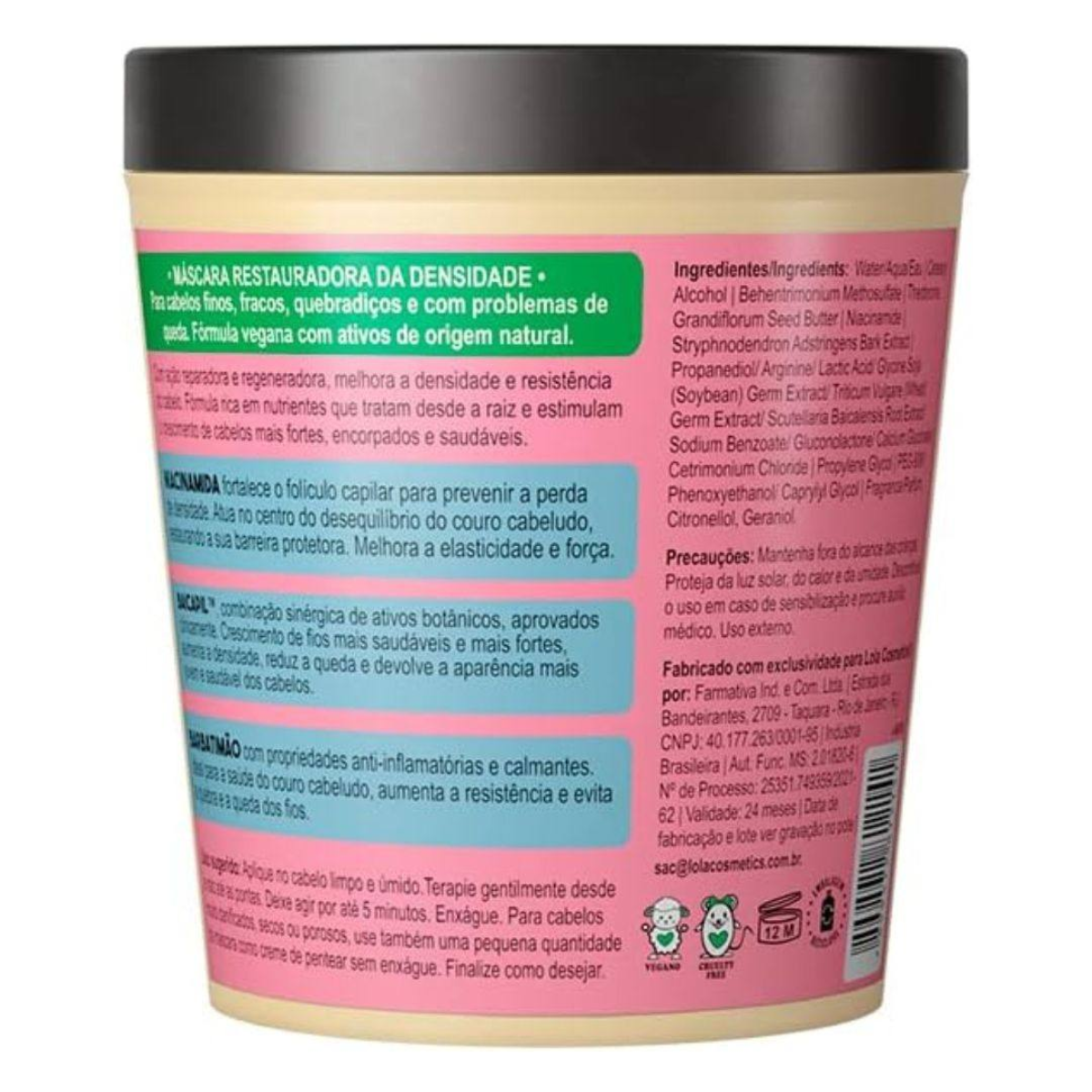 Lola Densidade máscara 230 g para fortalecer o cabelo
