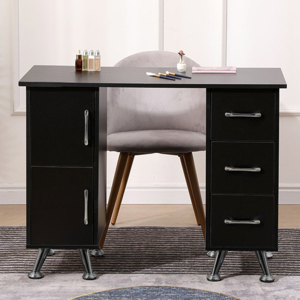 120 cm Manicure Table with Drawers for Studio & Office