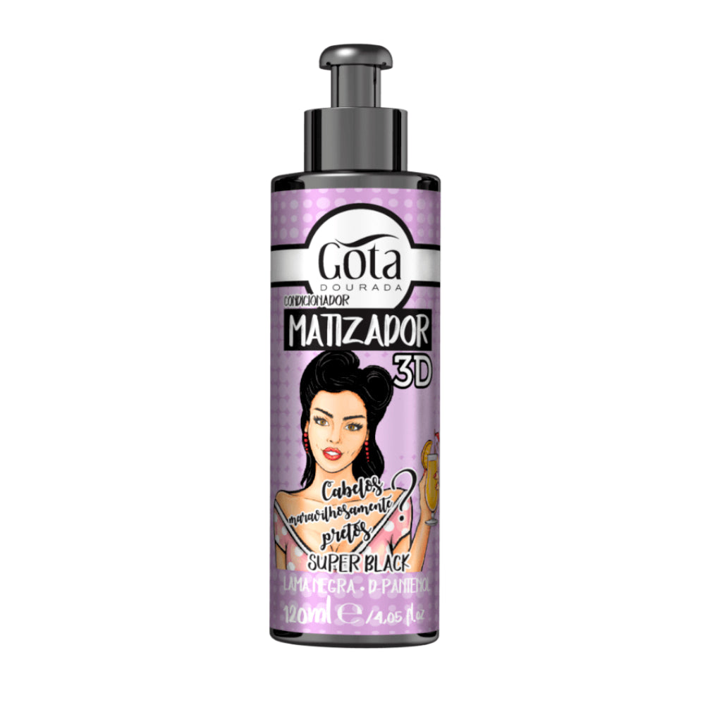Gota Dourada Matizador 3D Super Black 120ml