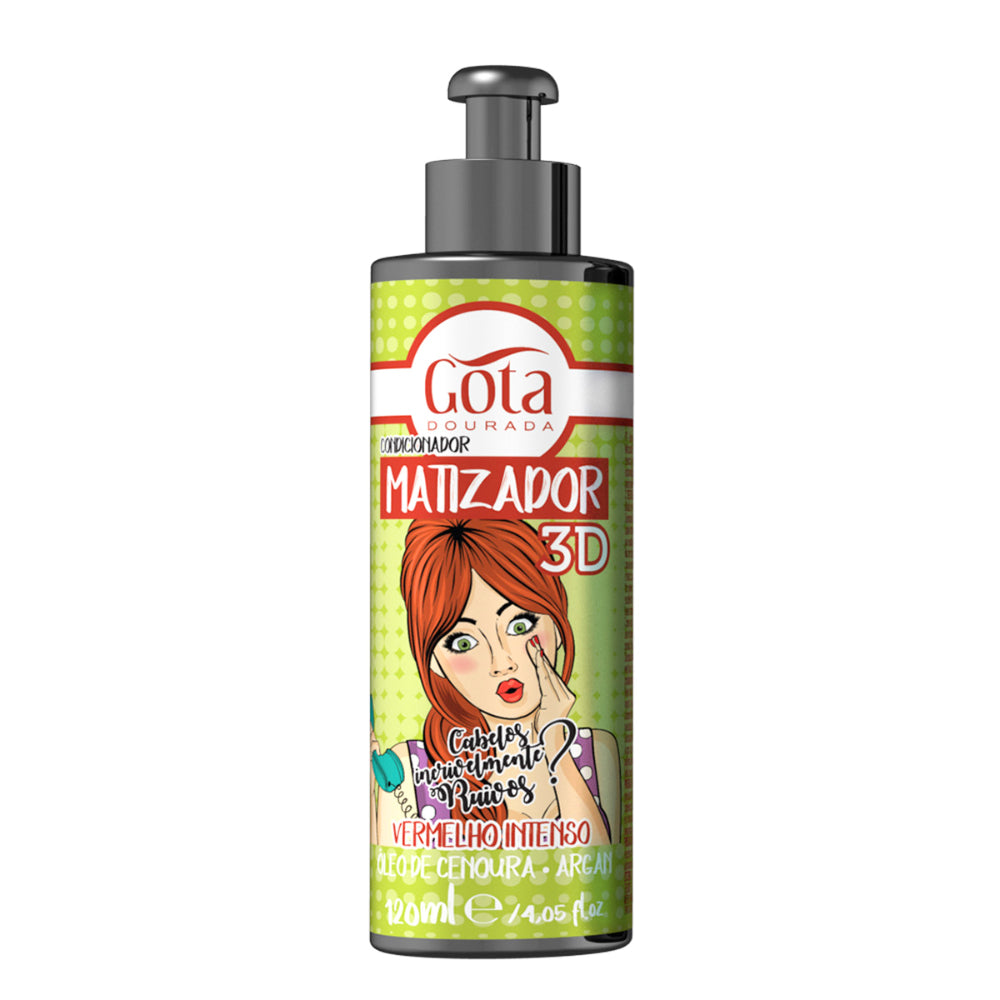 Gota Dourada Matizador 3D Vermelho Intenso 120ml