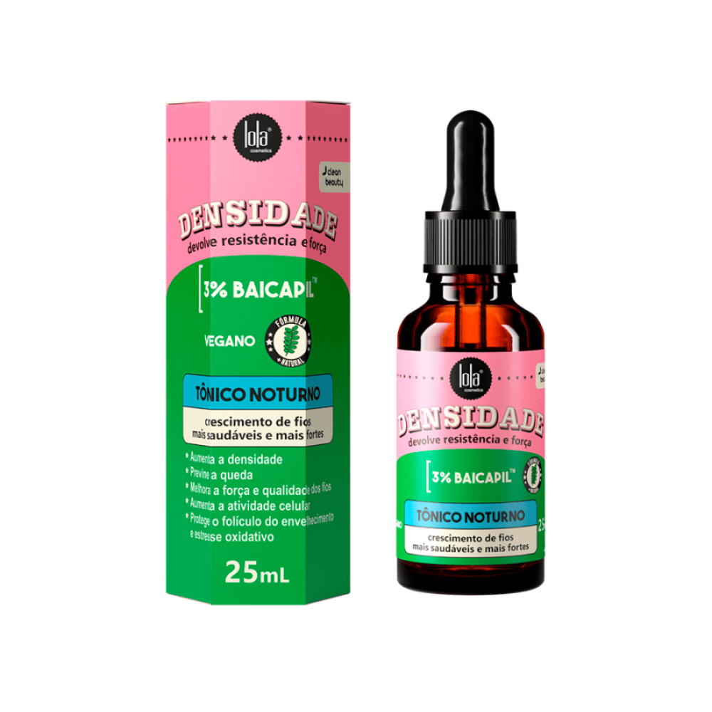 Lola Densidade tónico noturno 25 ml para fortalecer o cabelo