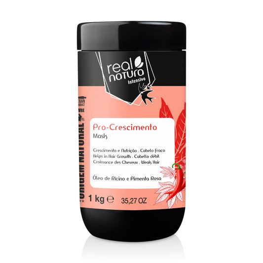 Real Natura Máscara Sem Sal Pro-Crescimento 1kg