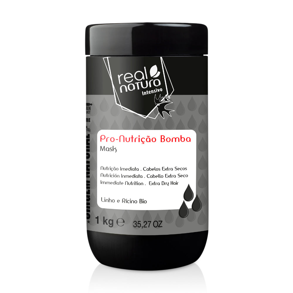 Real Natura Máscara Sem Sal Pro-Nutrição Bomba 1kg